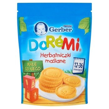 Gerber DoReMi, herbatniki maślane (12-36 miesięcy), 180 g