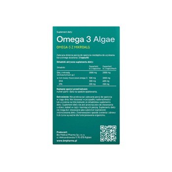 Omega 3 Algae, kapsułki miękkie, 60 szt.