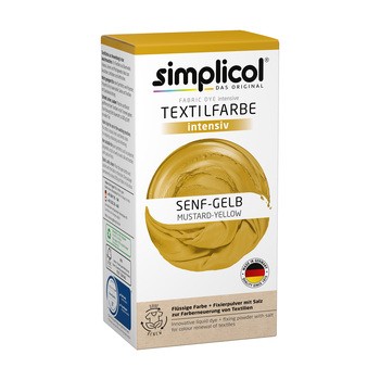 Simplicol, barwnik do tkanin Intensywny, musztardowy żółty, 1 szt.