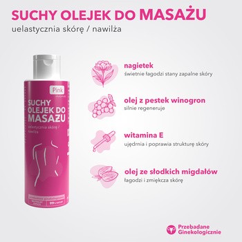 Pink Mama, olejek do masażu, suchy, 150 ml