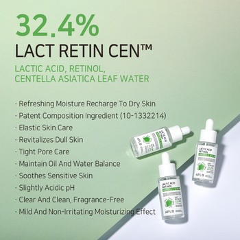 APLB Lactic Acid Retinol Ampoule, serum wygładzające z kwasem mlekowym i retinolem, 40 ml