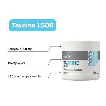 OstroVit Taurine 1500, kapsułki, 120 szt.