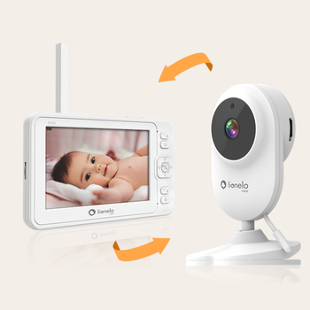 Lionelo Babyline 6.2, niania elektroniczna z kamerą, biały, biała, 1 szt.