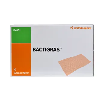 Bactigras opatrunek parafinowy jałowy 15cm x 20cm 10szt [SMITH+ NEPHEW]