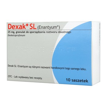 Dexak SL, 25 mg, granulat do sprządzania roztworu doustnego w saszetkach, 10 szt. (import równoległy, LGO)