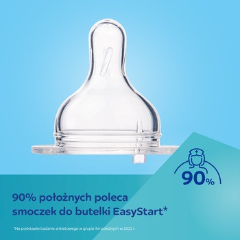 Canpol Babies Easy Start, butelka antykolkowa z uchwytami Bonjour Paris, różowa, 300 ml, 1 szt.