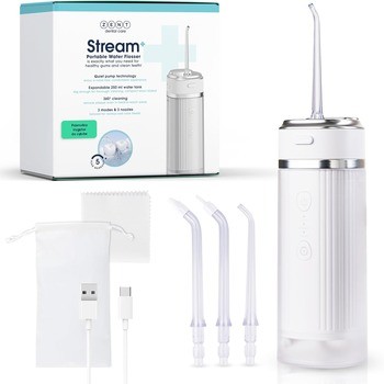 Zent Stream+, bezprzewodowy irygator do zębów, biały, 1 szt.