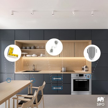 Sipo, zabezpieczenie szaf i szuflad z funkcją smart lock, 6 szt.