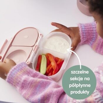 B.box Snackbox szczelny pojemnik na jedzenie i przekąski dla dzieci Strawberry Shake, 1 szt.