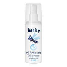 Kickfly VACO, płyn na komary, kleszcze, meszki, KIDS, Tropical Fruit,100 ml