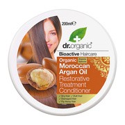 Dr Organic Moroccan Argan Oil, zabieg regenerujący do włosów suchych i zniszczonych, 200 ml        