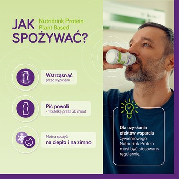 Nutridrink Protein Plant Based, płyn o smaku dyni z marchewką i imbirem, 4 x 200 ml