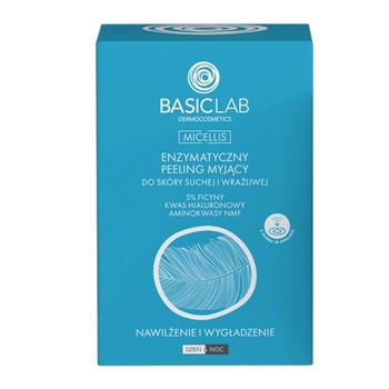 BasicLab Micellis, myjący peeling enzymatyczny do skóry suchej i wrażliwej, 35 g