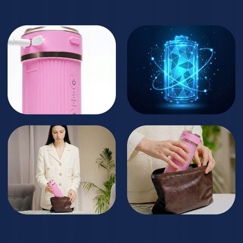 Zent Stream+, bezprzewodowy irygator do zębów, różowy, 1 szt.