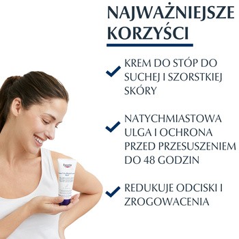 Eucerin UreaRepair PLUS, regenerujący krem do stóp z 10% mocznikiem, do suchych, popękanych stóp, 100 ml