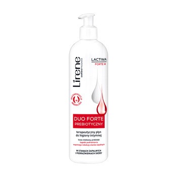 Lirene Dermoprogram Lactima Forte+, terapeutyczny płyn do higieny intymnej, 350 ml