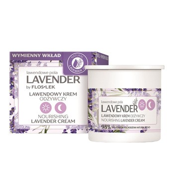 Flos-Lek Lavender, lawendowy krem odżywczy na dzień i na noc, refill, 50 ml