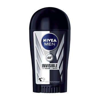 Nivea Men Invisible For Black & White 48h, antyperspirant, sztyft, 40 ml 