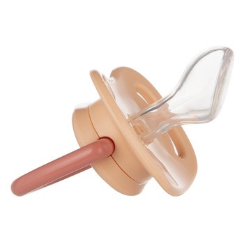 Canpol Babies, smoczek uspokajający siliokonowy anatomiczny, Toys koral, 18m+, 1 szt.