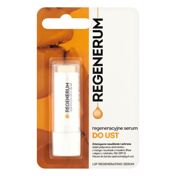 Regenerum Regenerum, regeneracyjne serum do ust, pomadka, 1 szt.