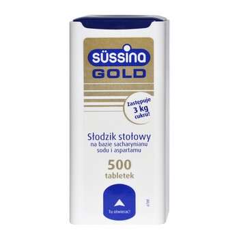 Sussina Gold, słodzik, tabletki, 500 szt.