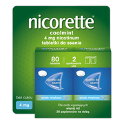 Nicorette Coolmint, 4 mg, tabletki do ssania, 80 szt.