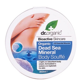 Dr Organic Dead Sea Minerals, organiczny, wygładzający suflet do ciała, 200 ml