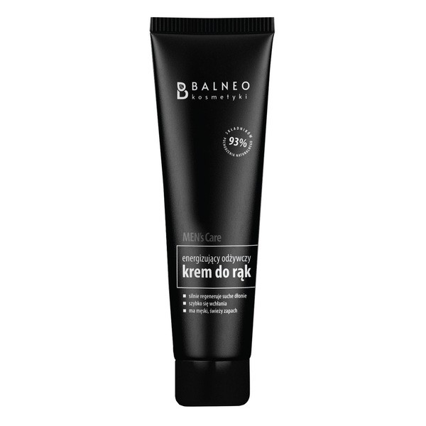 Balneokosmetyki Balneokosmetyki Men's Care, energizujący odżywczy krem do rąk, 100 ml — Składniki i ocena
