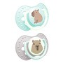 Lovi CapiChill, silikonowy smoczek dynamiczny, 6-18 m, boy, 2 szt.