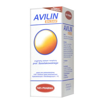 Avilin, oryginalny balsam receptury prof. Szostakowskiego, płyn, 100 ml + 10 ml