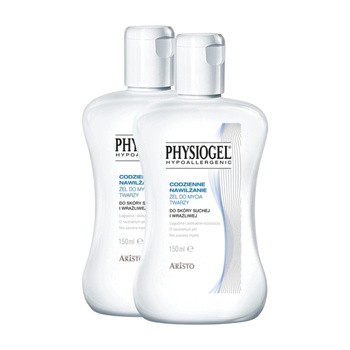 Zestaw Physiogel Hypoallergenic, żel do mycia twarzy, 2 x 150 ml