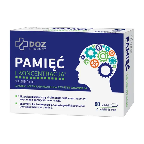 DOZProductPamięćikoncentracja,tabletki,60szt.