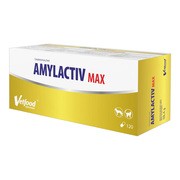Vetfood Amylactiv Max, preparat enzymatyczny dla psów i kotów, kapsułki, 120 szt. https://azcdn.doz.pl/image/d/product/a0e7fe25-scale-180x180.png