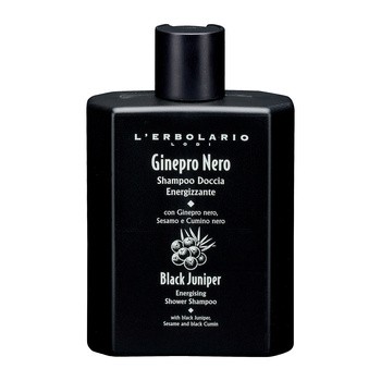 L'Erbolario Ginepro Nero, energetyzujący szampon/żel pod prysznic 2w1, 250 ml