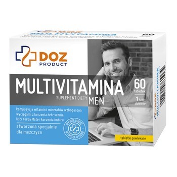 DOZ PRODUCT Multivitamina Men, tabletki powlekane, 60 szt.