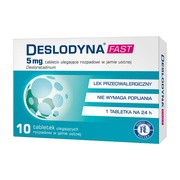 Deslodyna fast, 5 mg, tabletki ulegające rozpuszczeniu w jamie ustnej, 10 szt.