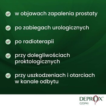 Deprox, czopki doodbytnicze łagodzące ból, 10 szt.