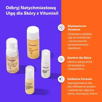 Dermz Laboratories Vitumisil Anti-Acne Set, pianka, 100 ml +  toner, 150 ml, krem na dzień, 50 ml + krem na noc, 50 ml