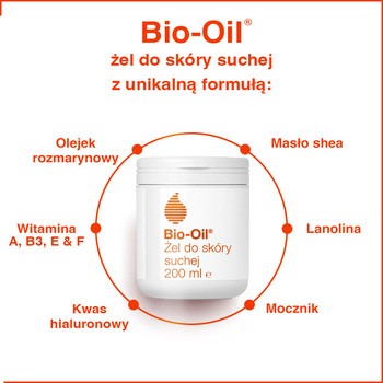 Bio-Oil, żel do skóry suchej, 200 ml