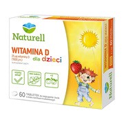 Naturell Witamina D dla dzieci, tabletki, 180 szt.        