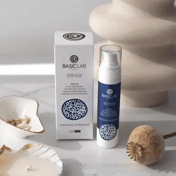 BasicLab Esteticus, serum z trehalozą 15% i 10% peptydem, nawilżenie i wypełnienie, 50 ml