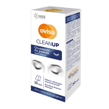 Oviso CleanUp, chusteczki do powiek, 30 szt.