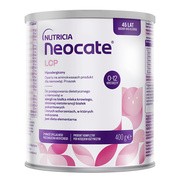 Neocate LCP, żywność specjalnego przeznaczenia medycznego, dieta hipoalergiczna, proszek,  0-12 m, 400 g https://azcdn.doz.pl/image/d/product/c7f1c7b2-scale-180x180.png