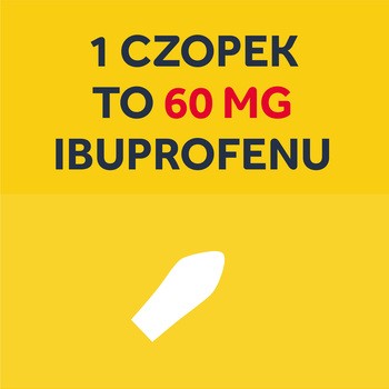 Nurofen dla dzieci, 60 mg, czopki, 10 szt.