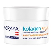 Soraya Kolagen + Argan, przeciwzmarszczkowy krem nawilżający na dzień i na noc, 50 ml https://azcdn.doz.pl/image/d/product/446a301d-scale-180x180.png