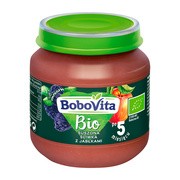 BoboVita Bio, deserek suszona śliwka z jabłkami, 5 m+, 125 g
