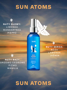 Yope SUN ATOMS MOOD FRAGRANCE, mgiełka zapachowa do ciała, 150 ml