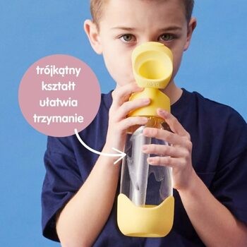 B.box, Bidon tritanowy ze słomką 600 ml Lemon Twist, 1 szt.