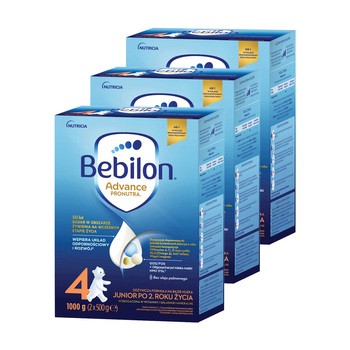 Zestaw 3x Bebilon 4 Pronutra Advance, mleko mod. w proszku, 1000 g