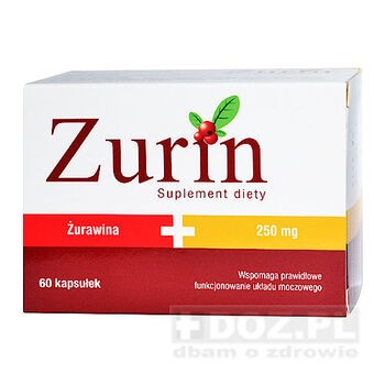 Zurin, 250 mg, kapsułki, 60 szt